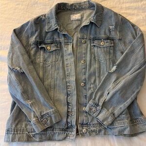 Old Navy Distressed Jean Jacket